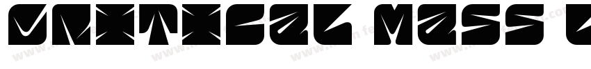 Critical Mass LDR Regular字体转换